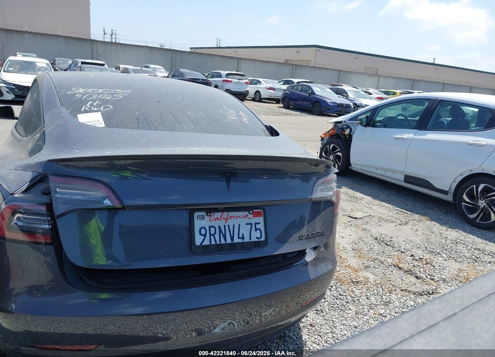 2022 TESLA MODEL 3 PERFORMANCE DUAL MOTOR ALL-WHEEL DRIVE VIN: 5YJ3E1EC7NF176530
