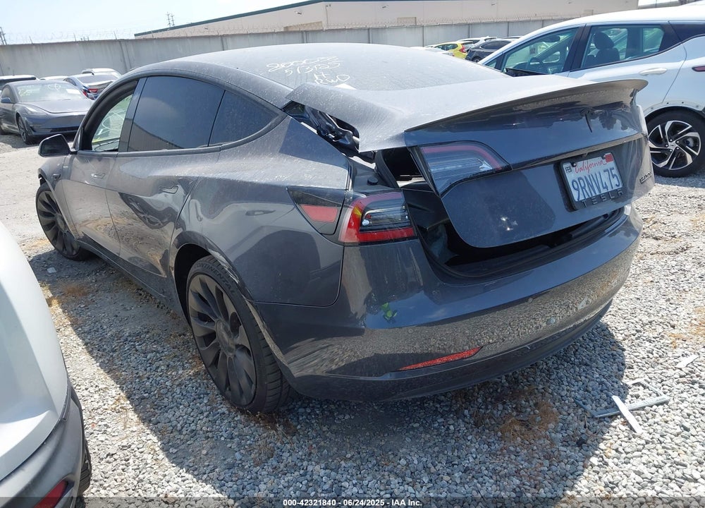 2022 TESLA MODEL 3 PERFORMANCE DUAL MOTOR ALL-WHEEL DRIVE VIN: 5YJ3E1EC7NF176530