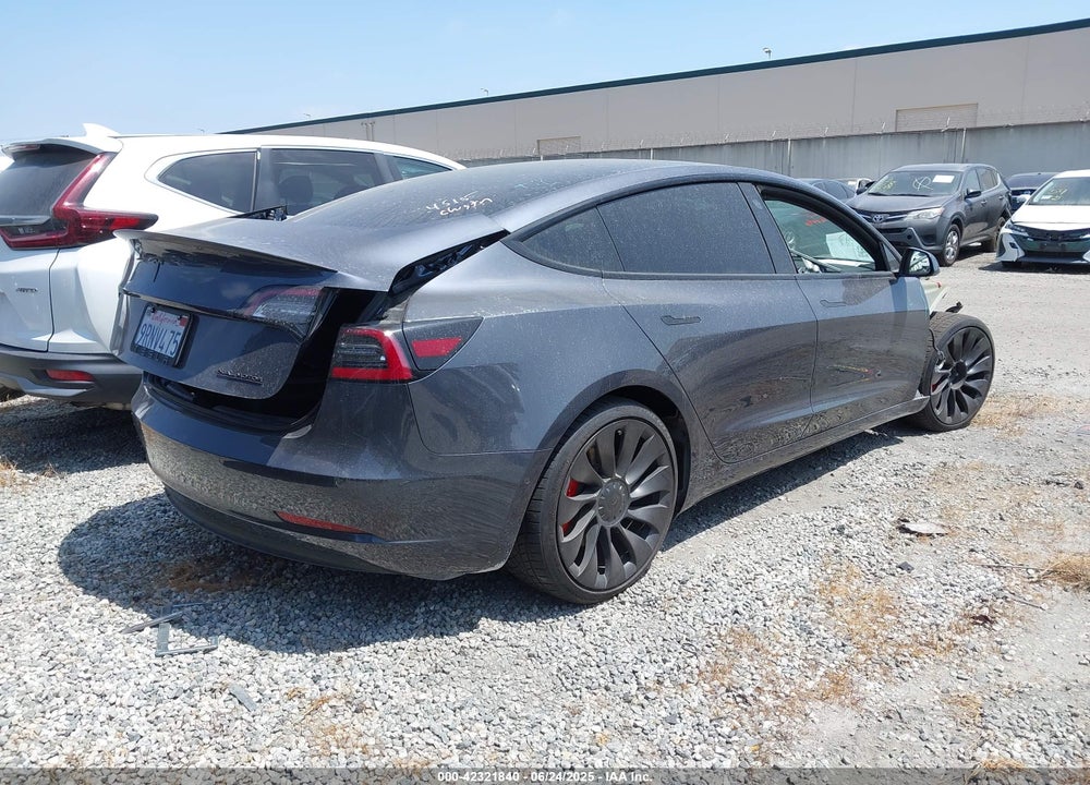 2022 TESLA MODEL 3 PERFORMANCE DUAL MOTOR ALL-WHEEL DRIVE VIN: 5YJ3E1EC7NF176530