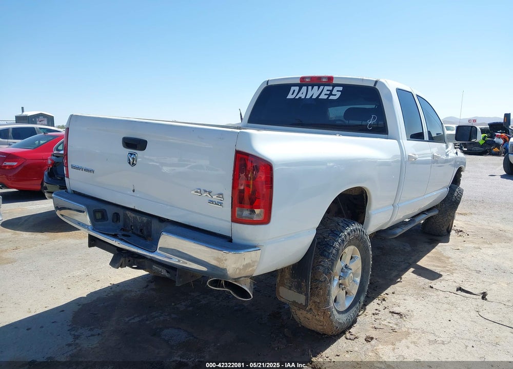 2005 DODGE RAM 2500 SLT/LARAMIE VIN: 3D7KS28C05G741609