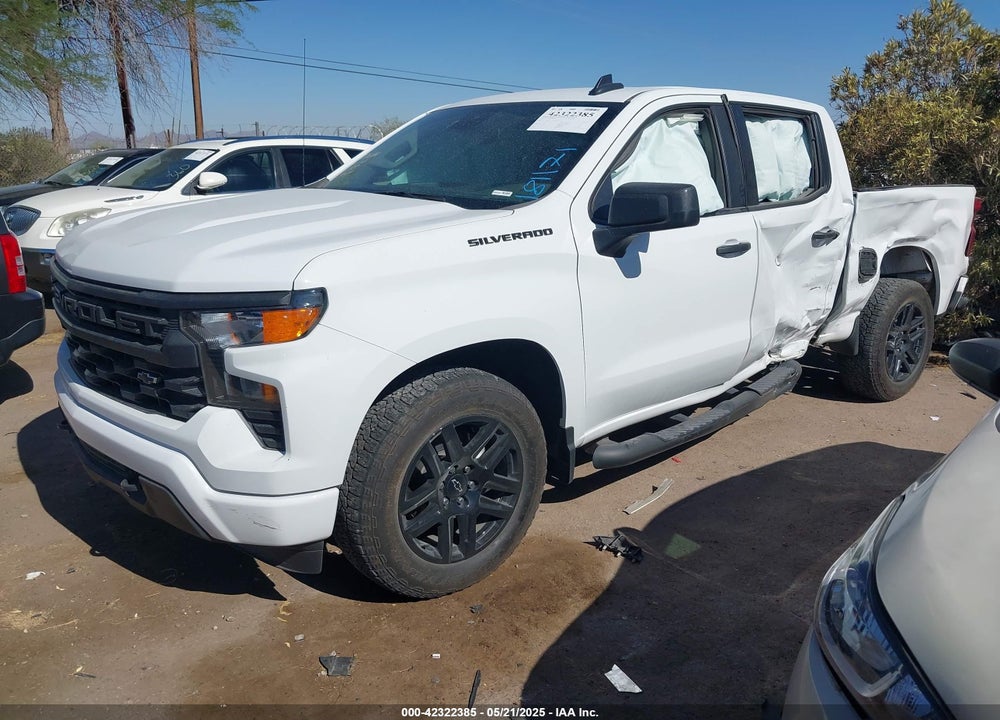 2024 CHEVROLET SILVERADO 1500 2WD SHORT BED CUSTOM VIN: 1GCPABEK5RZ181171