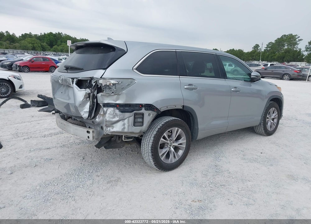 2016 TOYOTA HIGHLANDER LE PLUS V6/LE V6 VIN: 5TDZKRFHXGS124965
