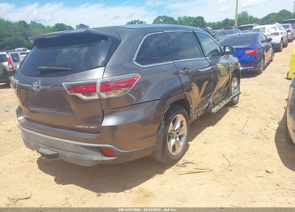 2015 TOYOTA HIGHLANDER LIMITED PLATINUM V6/LIMITED V6 VIN: 5TDDKRFH0FS164173