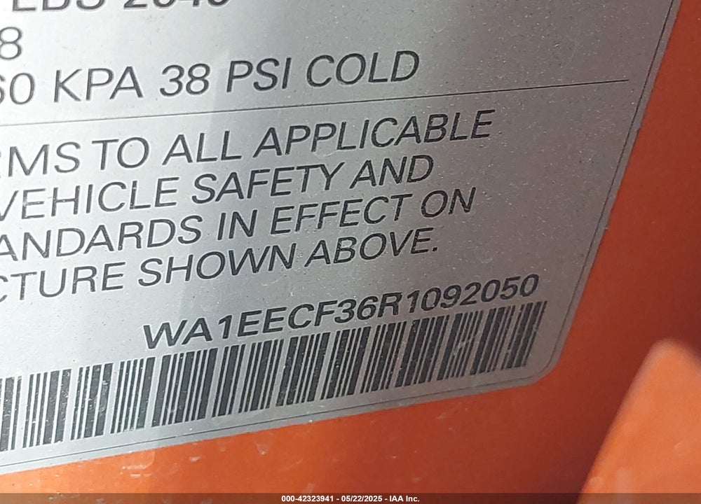 2024 AUDI Q3 VIN: WA1EECF36R1092050