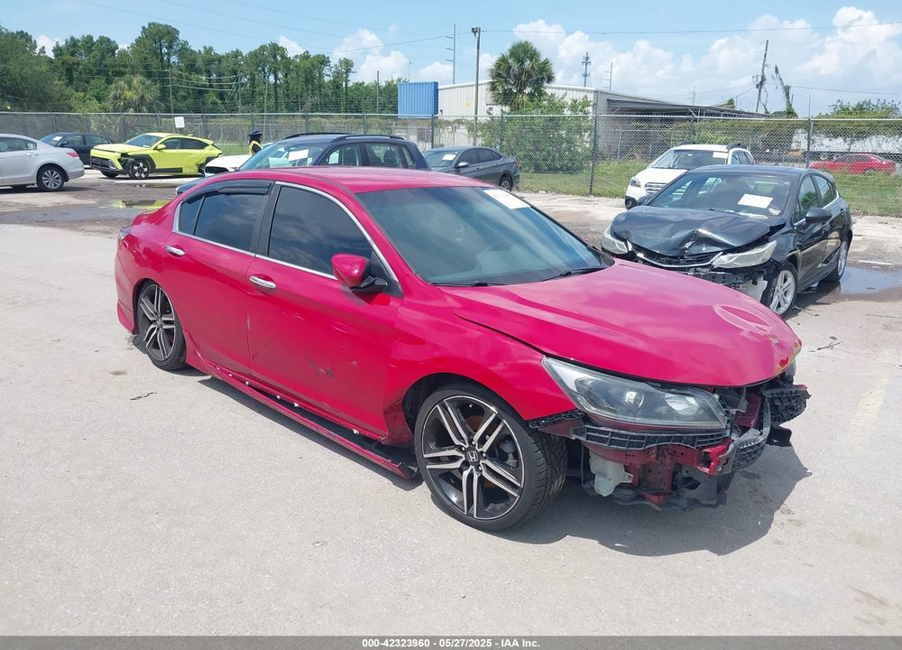 2017 HONDA ACCORD SPORT VIN: 1HGCR2F56HA165575