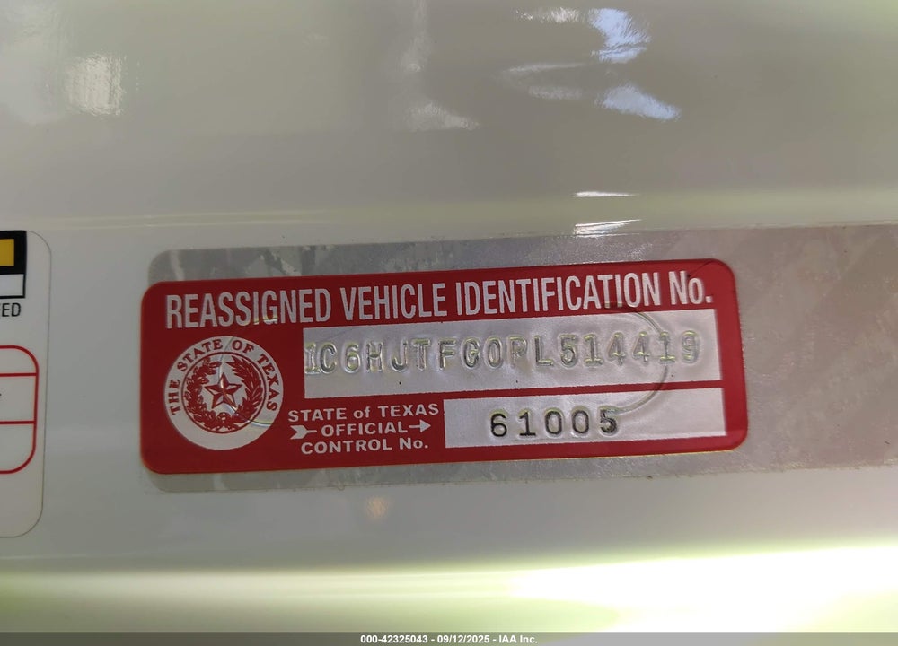 2023 JEEP GLADIATOR VIN: 1C6HJTFG0PL514419