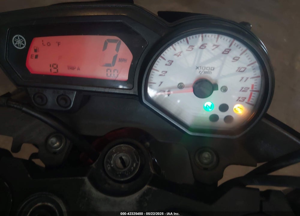 2012 YAMAHA FZ8-N VIN: JYARN27EXCA001902