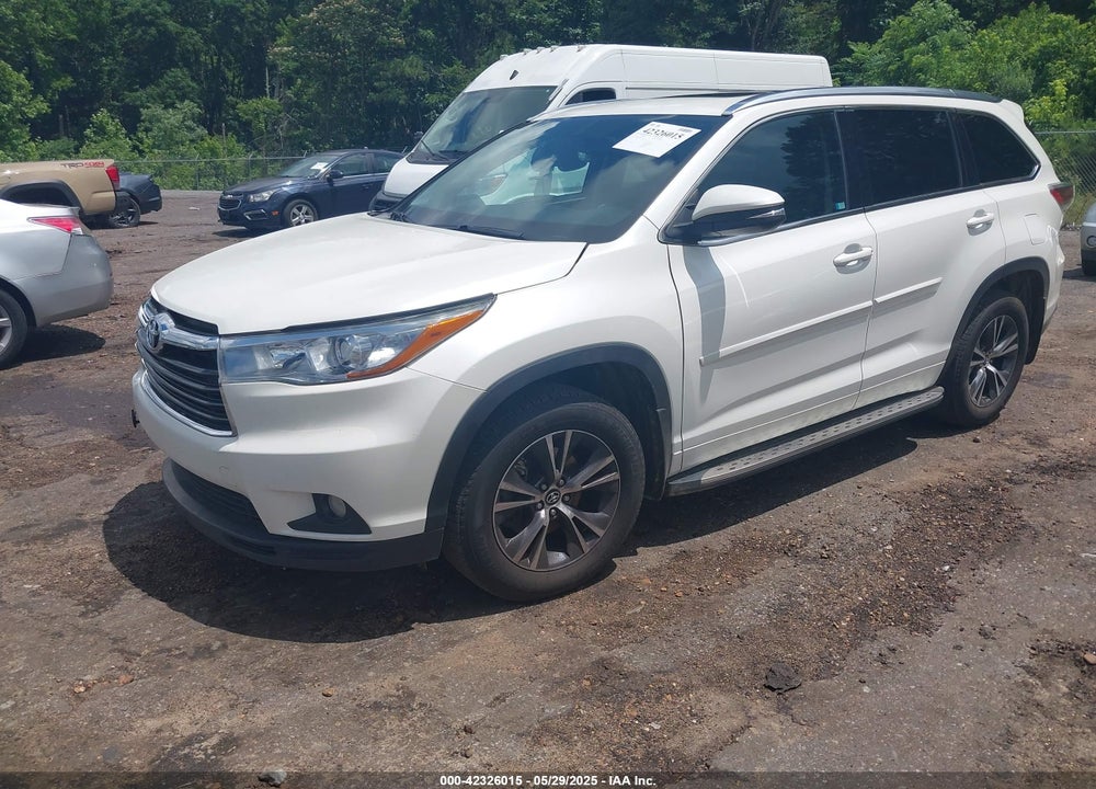 2016 TOYOTA HIGHLANDER XLE V6 VIN: 5TDKKRFH5GS167353