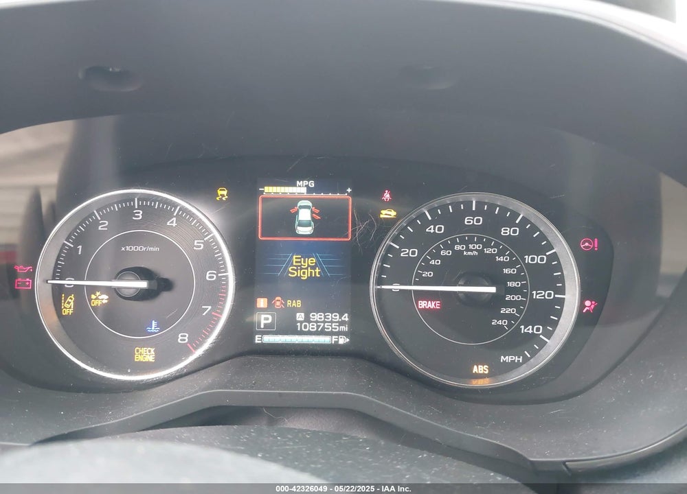 2017 SUBARU IMPREZA VIN: 4S3GTAT64H3737840