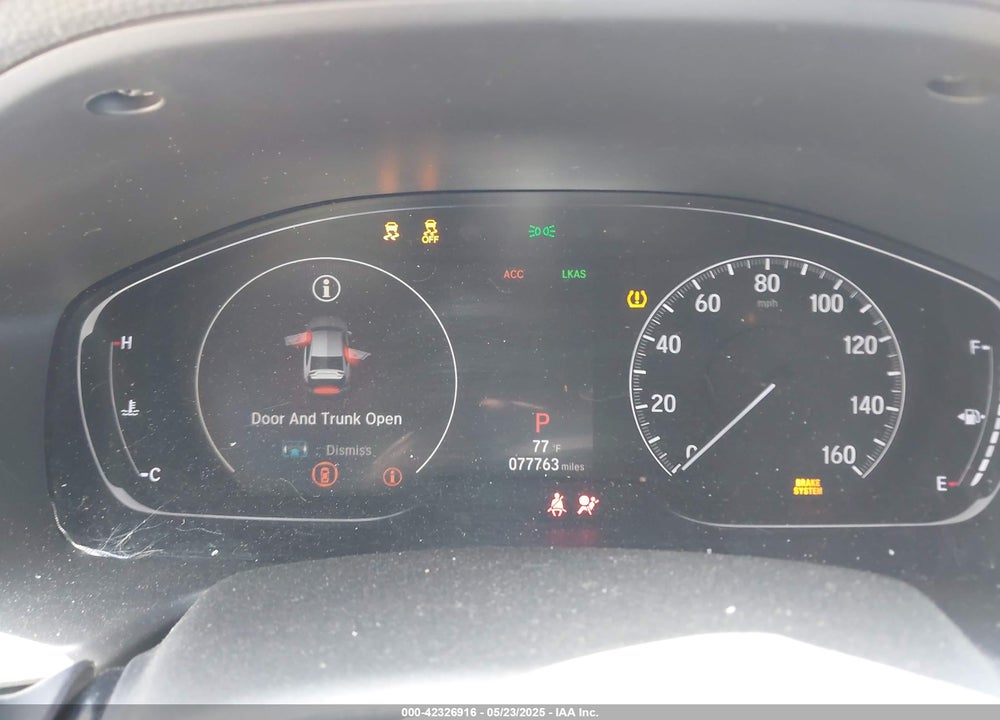 2019 HONDA ACCORD VIN: 1HGCV1F19KA008262