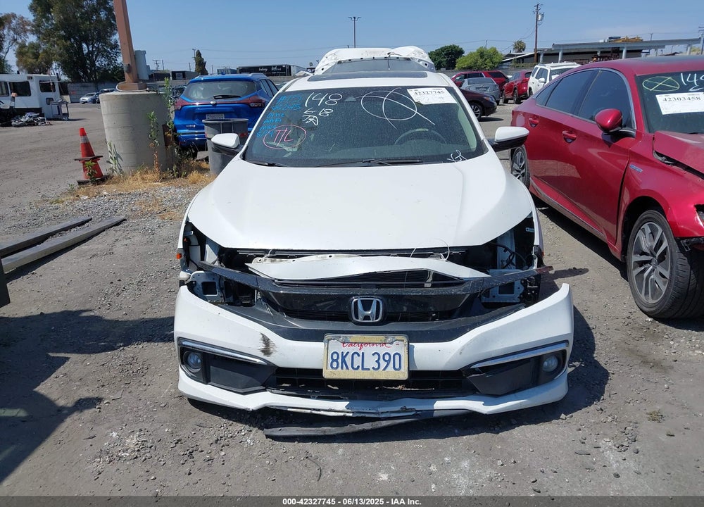 2019 HONDA CIVIC EX VIN: JHMFC1F39KX010592