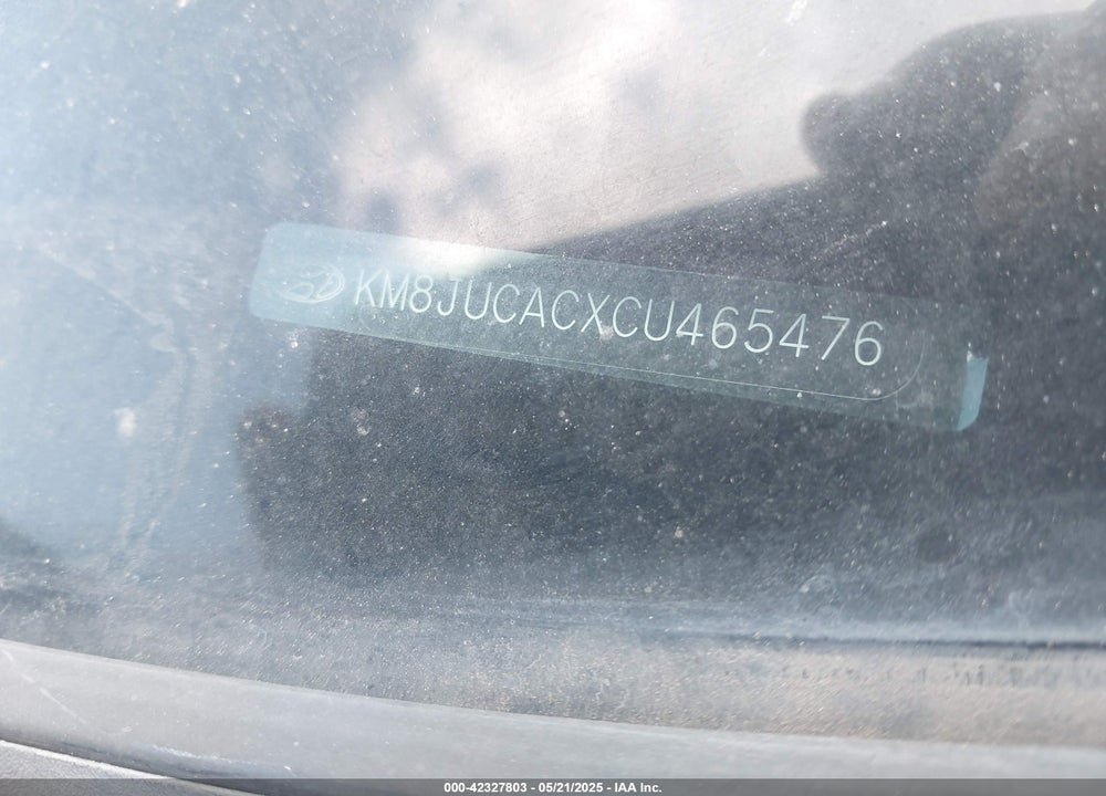 2012 HYUNDAI TUCSON VIN: KM8JUCACXCU465476