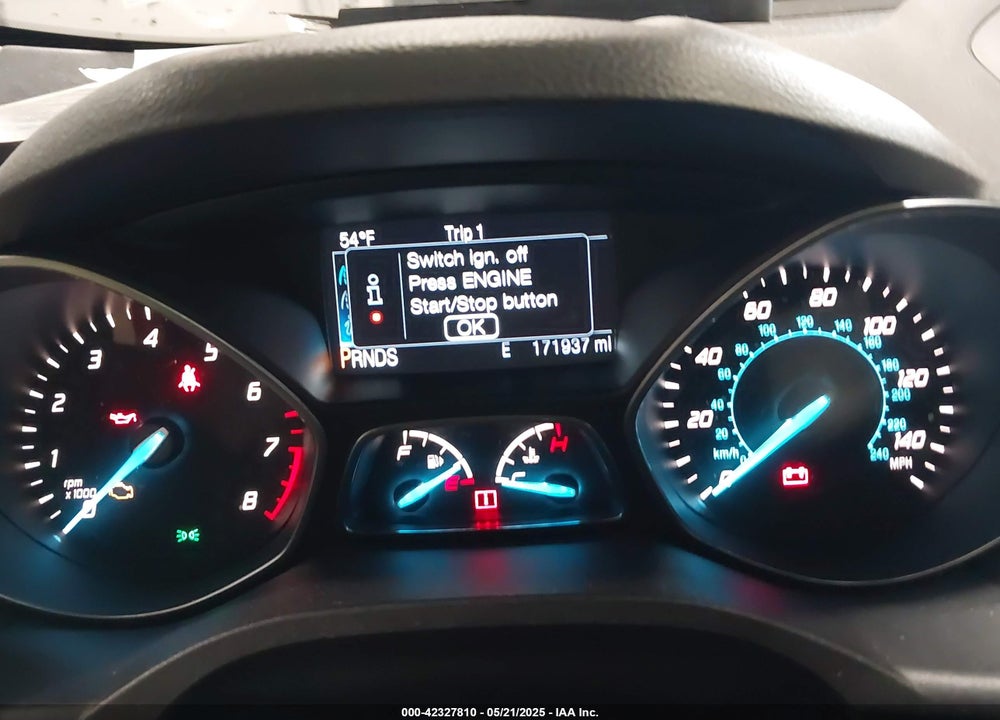 2014 FORD ESCAPE VIN: 1FMCU9J99EUC07887