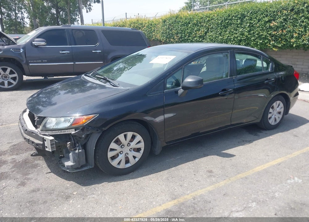 2012 HONDA CIVIC LX VIN: 19XFB2F5XCE374176