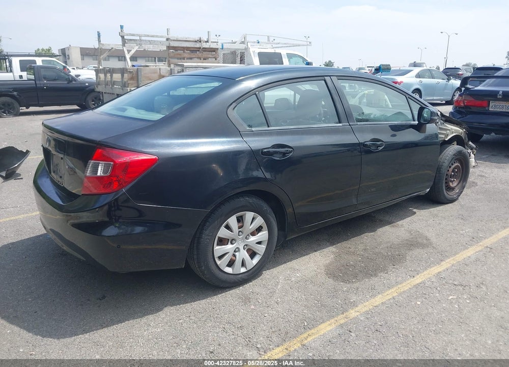 2012 HONDA CIVIC LX VIN: 19XFB2F5XCE374176