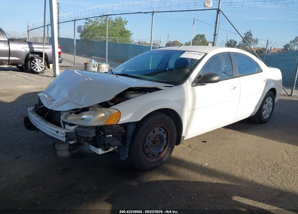 2002 DODGE STRATUS SE VIN: 1B3EL36R32N334731