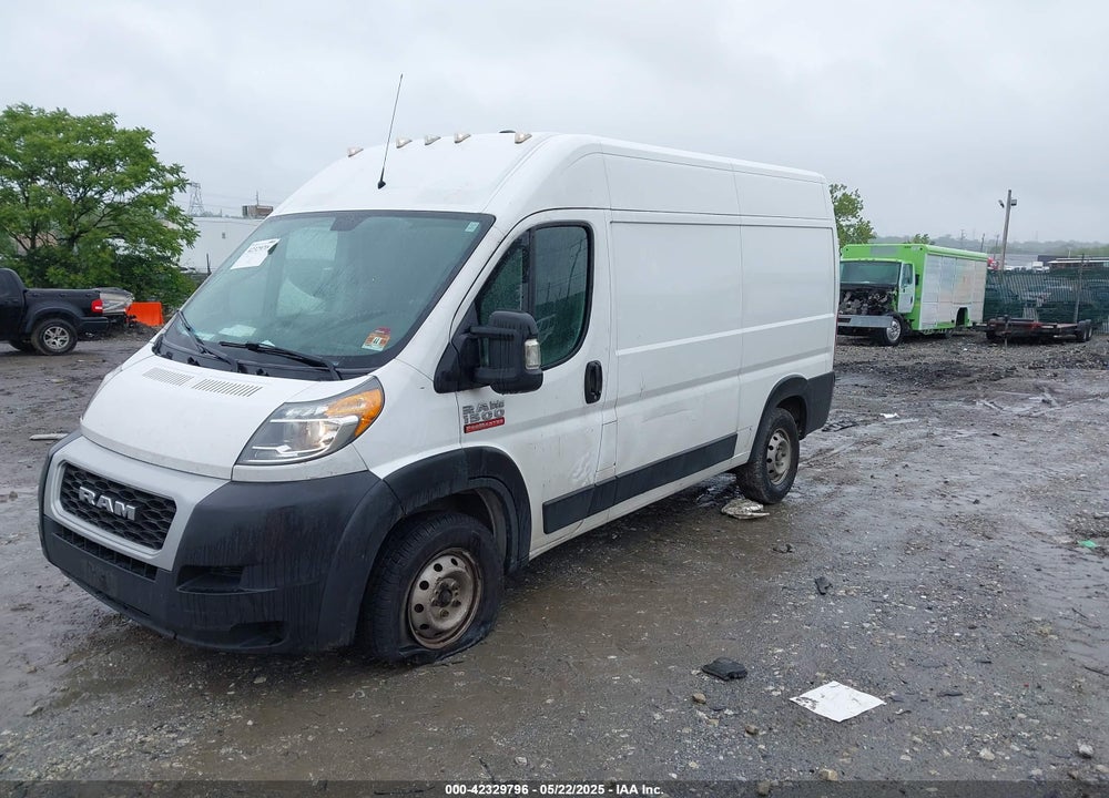 2019 RAM PROMASTER 1500 HIGH ROOF 136 WB VIN: 3C6TRVBG4KE500920