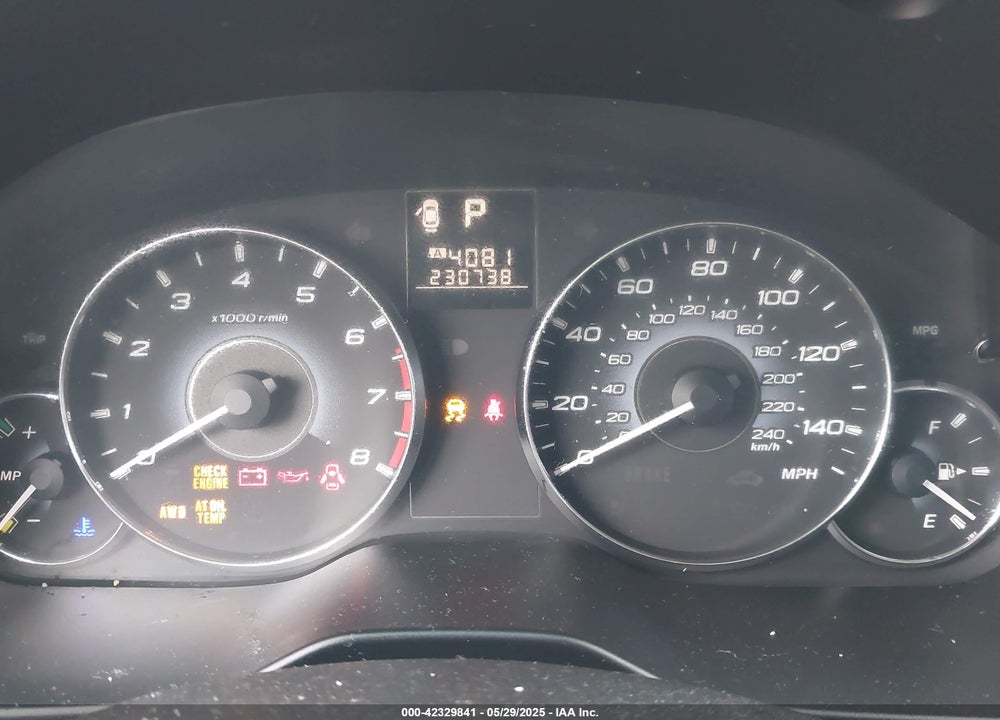 2010 SUBARU LEGACY VIN: 4S3BMBG64A3242633
