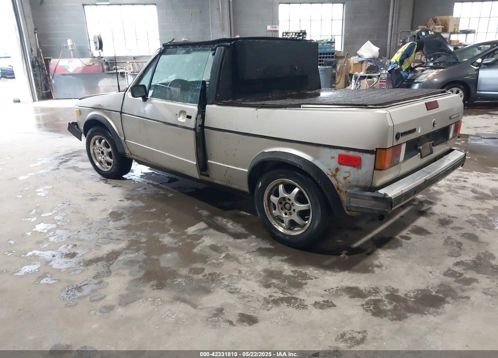 1987 VOLKSWAGEN CABRIOLET VIN: WVWCA015XHK010619