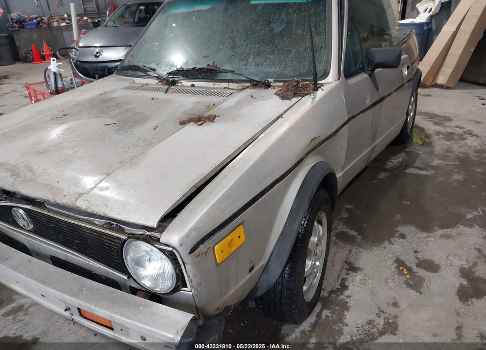 1987 VOLKSWAGEN CABRIOLET VIN: WVWCA015XHK010619