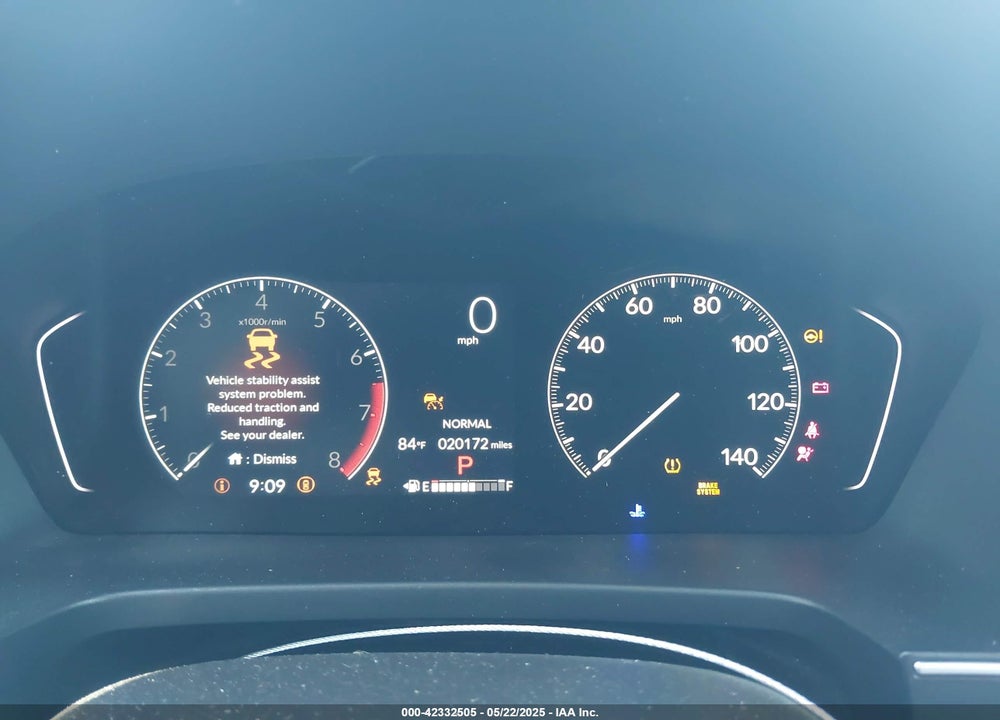 2025 HONDA PILOT TOURING VIN: 5FNYG2H72SB014420