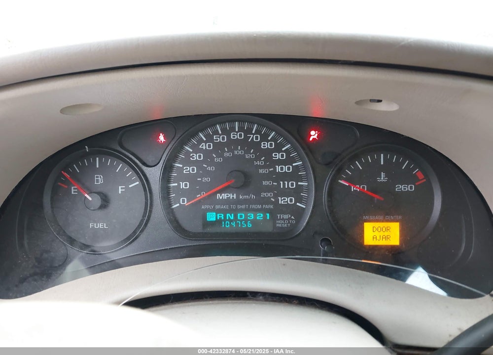 2005 CHEVROLET IMPALA VIN: 2G1WF52E359209947