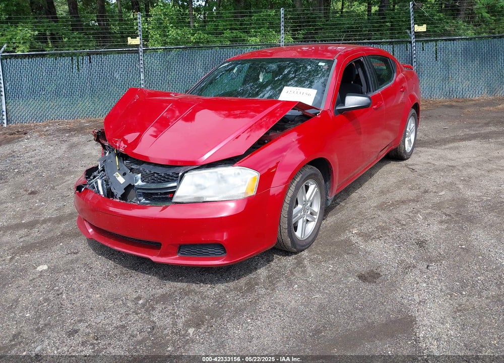 2014 DODGE AVENGER VIN: 1C3CDZAG9EN218521