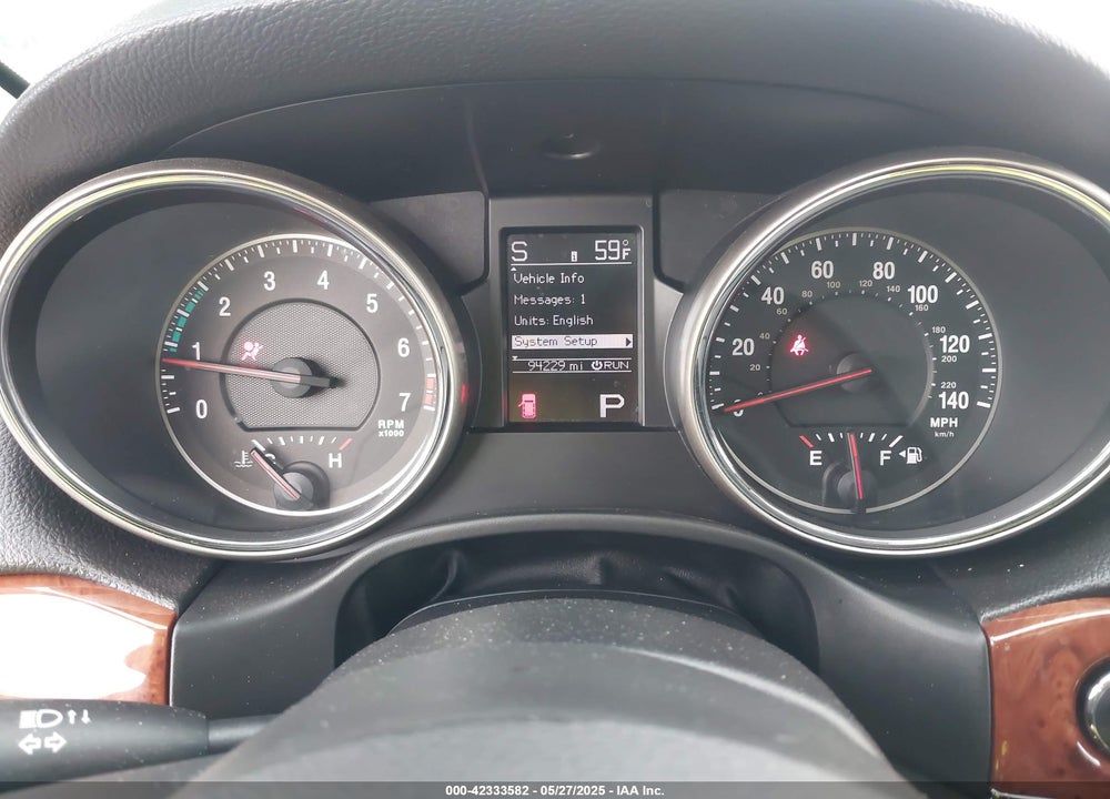 2013 JEEP GRAND CHEROKEE VIN: 1C4RJFBGXDC541885