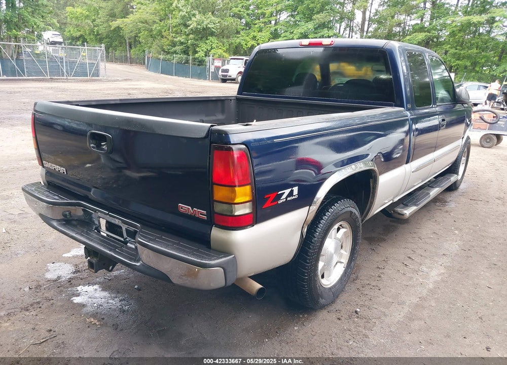2005 GMC SIERRA 1500 SLE VIN: 1GTEK19B25Z157848