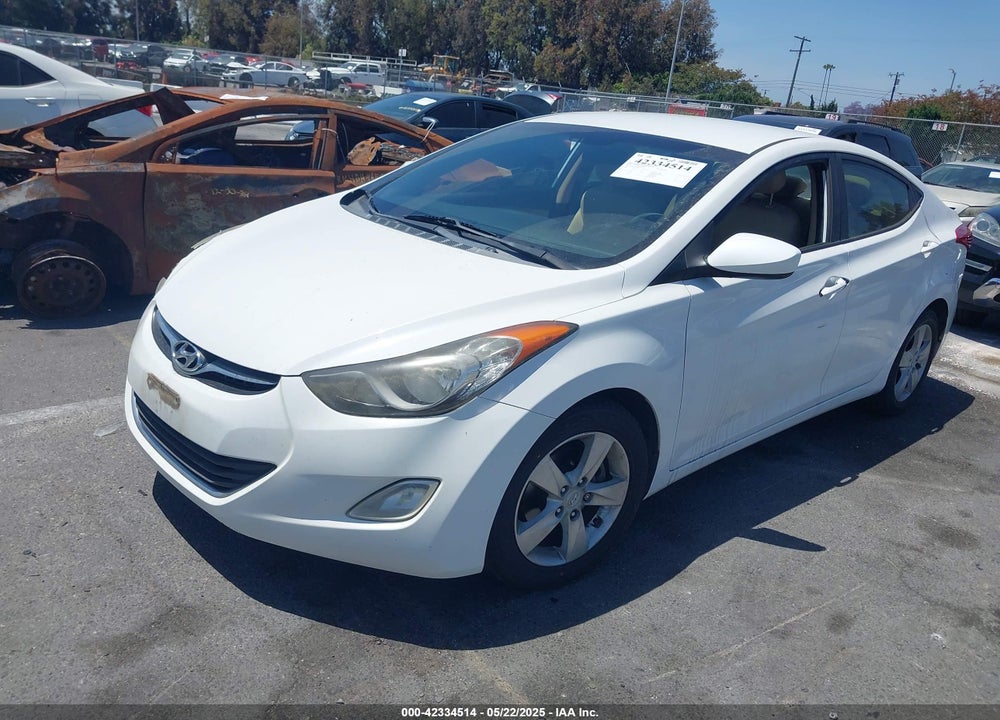 2012 HYUNDAI ELANTRA GLS VIN: 5NPDH4AE8CH117750