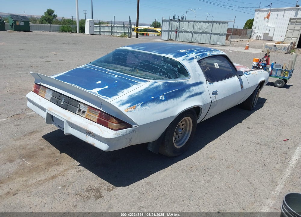 1979 CHEVROLET CAMARO VIN: 1Q87G9L649241