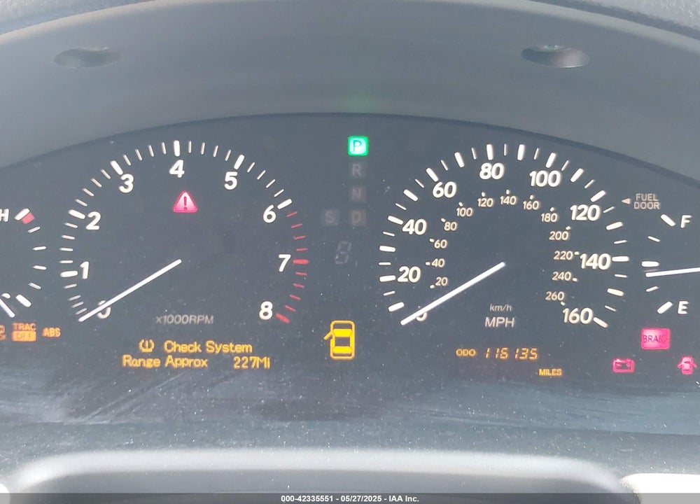 2005 LEXUS LS 430 VIN: JTHBN36F655001962