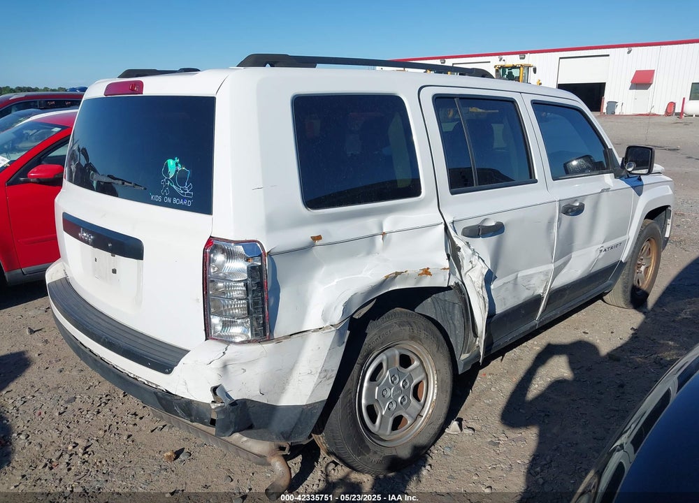 2016 JEEP PATRIOT VIN: 1C4NJPBBXGD774382