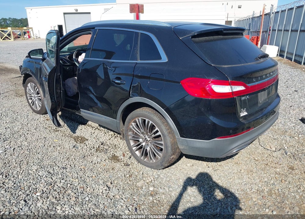 2016 LINCOLN MKX RESERVE VIN: 2LMTJ8LR2GBL61354