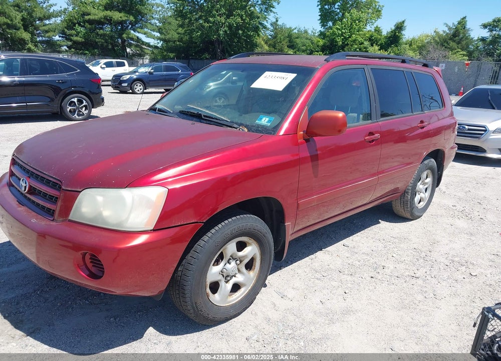 2002 TOYOTA HIGHLANDER VIN: JTEGD21A720026972