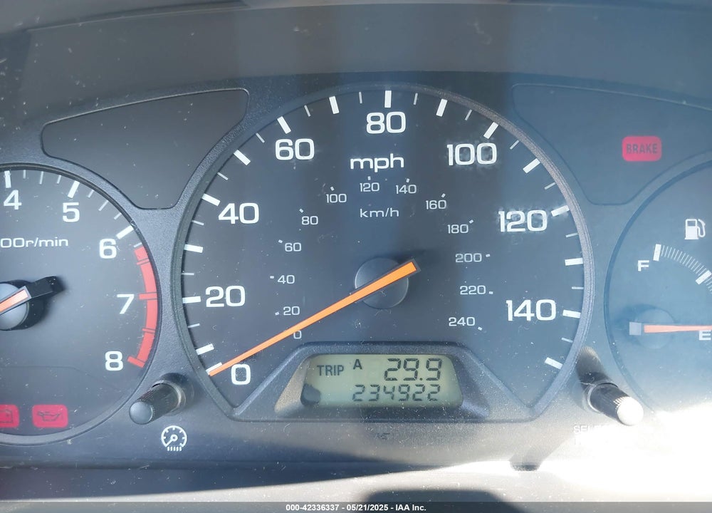 1998 HONDA ACCORD EX VIN: 1HGCG6671WA260072