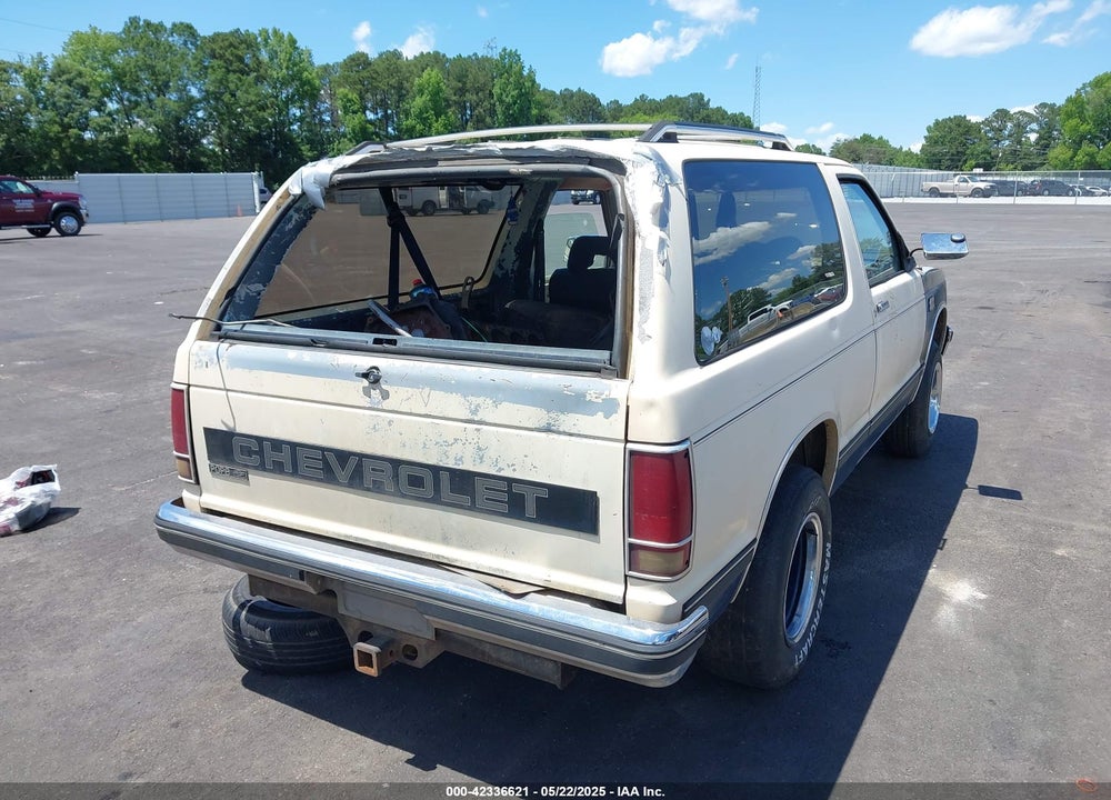 1989 CHEVROLET BLAZER S10 VIN: 1GNCS18Z7K8189161