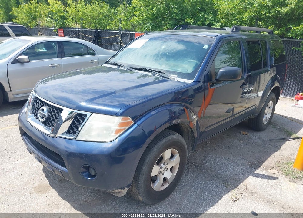2008 NISSAN PATHFINDER S VIN: 5N1AR18U08C619565