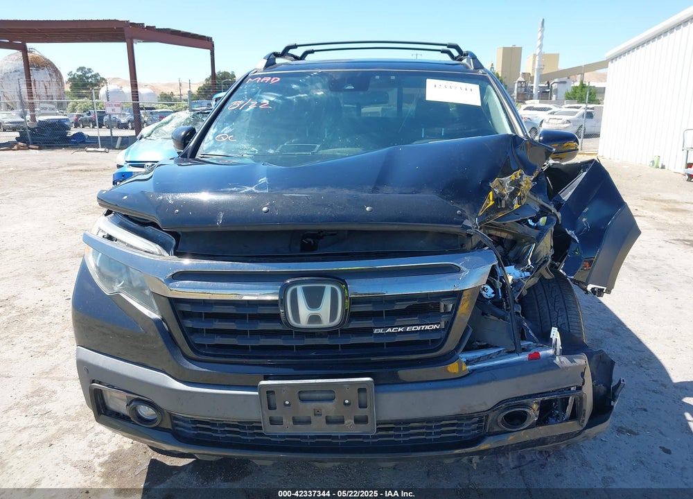 2017 HONDA RIDGELINE BLACK EDITION VIN: 5FPYK3F87HB027566