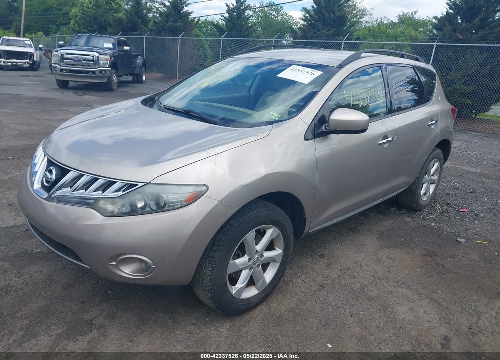 2010 NISSAN MURANO SL VIN: JN8AZ1MW5AW129109
