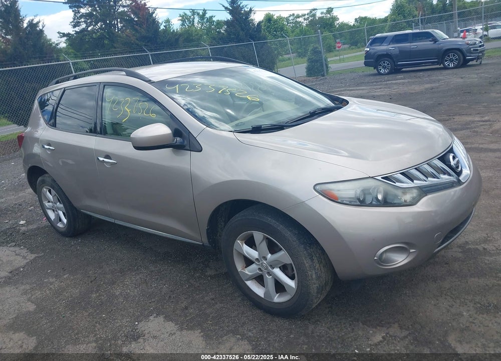 2010 NISSAN MURANO SL VIN: JN8AZ1MW5AW129109