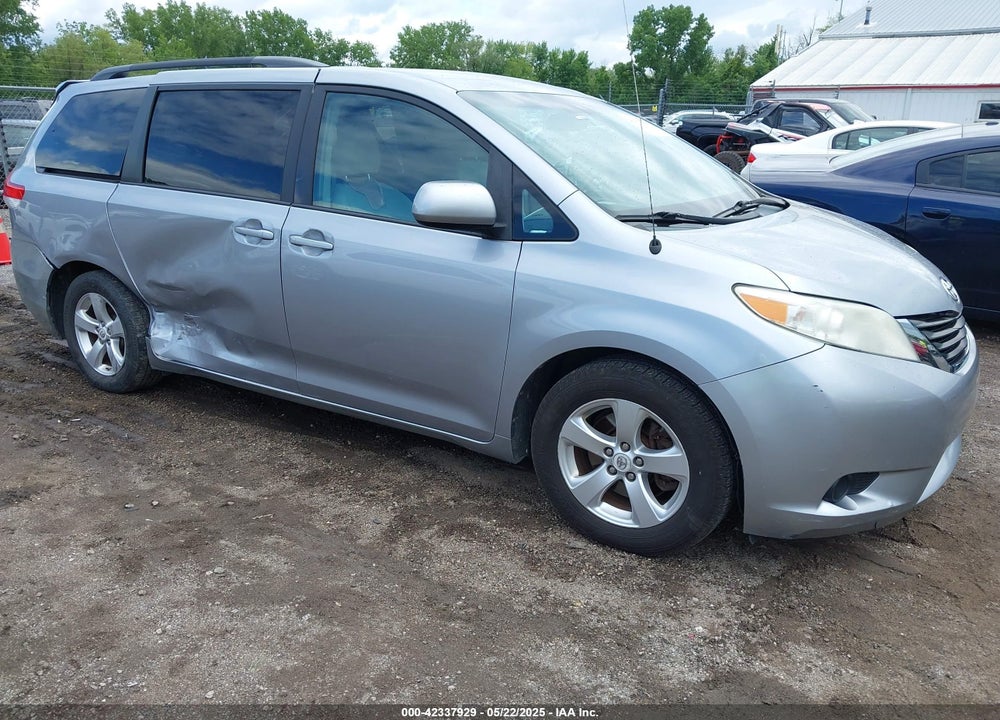 2012 TOYOTA SIENNA LE V6 8 PASSENGER VIN: 5TDKK3DC5CS199380