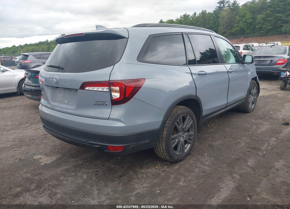 2022 HONDA PILOT VIN: 5FNYF6H31NB038980