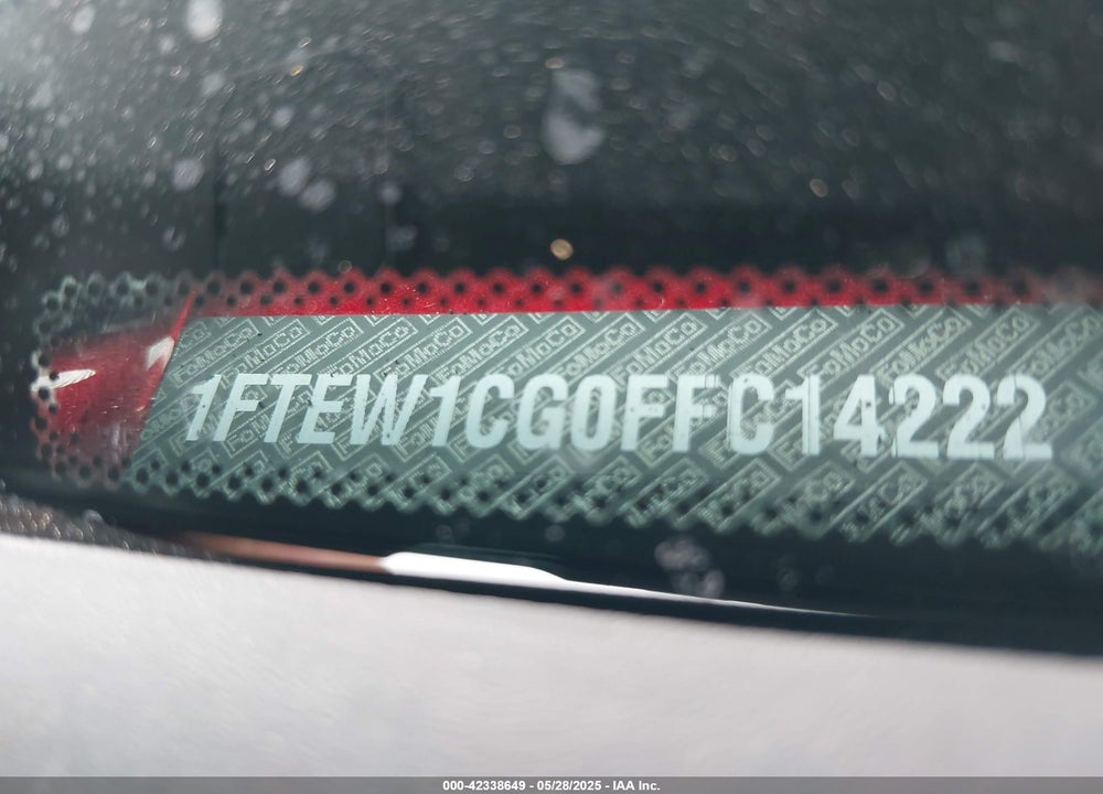2015 FORD F-150 LARIAT VIN: 1FTEW1CG0FFC14222