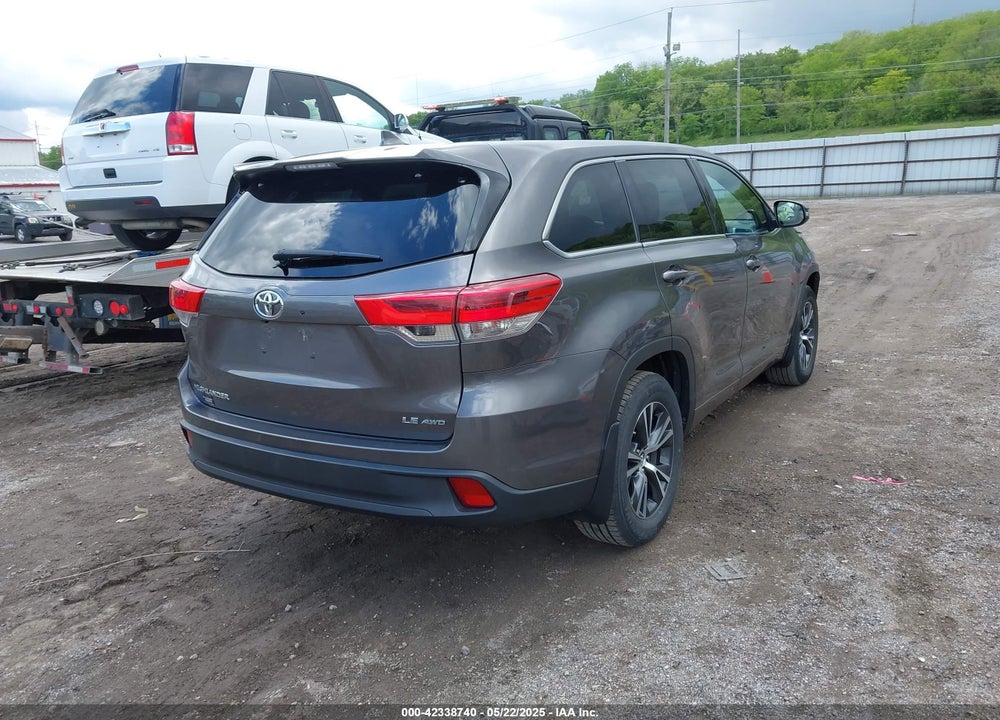2017 TOYOTA HIGHLANDER VIN: 5TDBZRFH0HS484454
