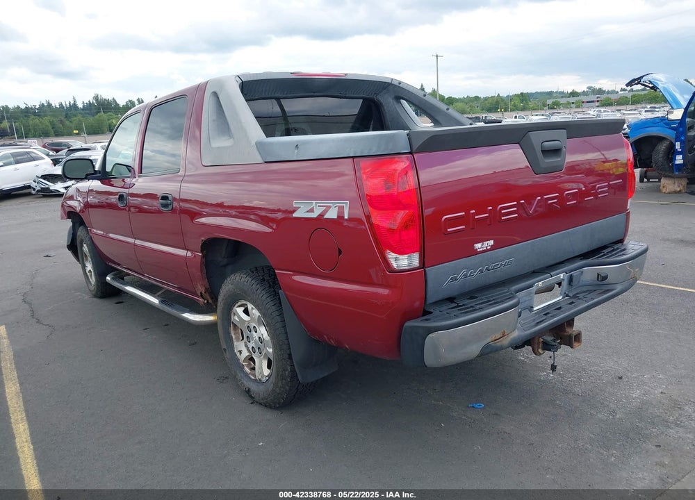 2004 CHEVROLET AVALANCHE 1500 VIN: 3GNEK12T94G239620
