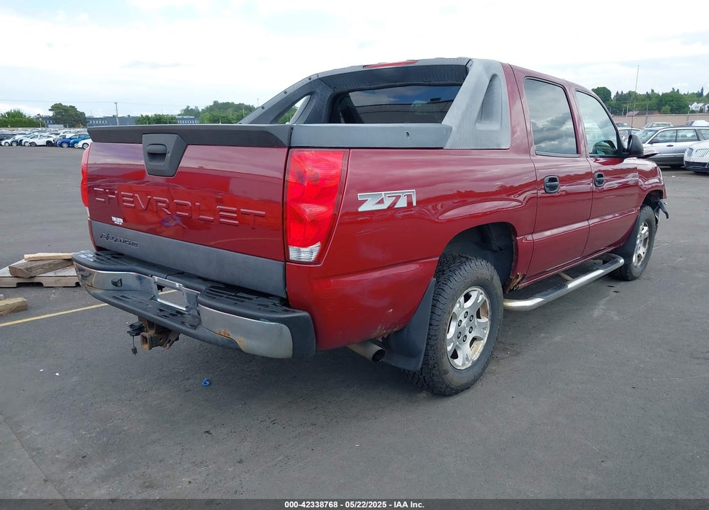 2004 CHEVROLET AVALANCHE 1500 VIN: 3GNEK12T94G239620