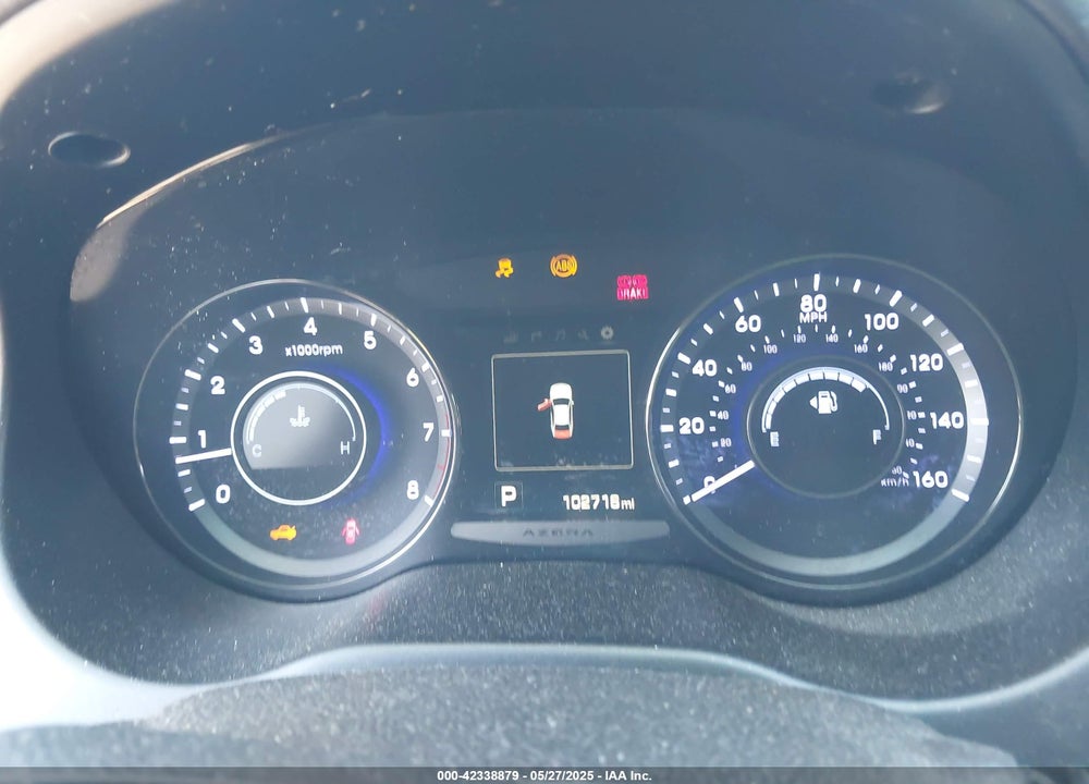 2016 HYUNDAI AZERA VIN: KMHFG4JG6GA510054