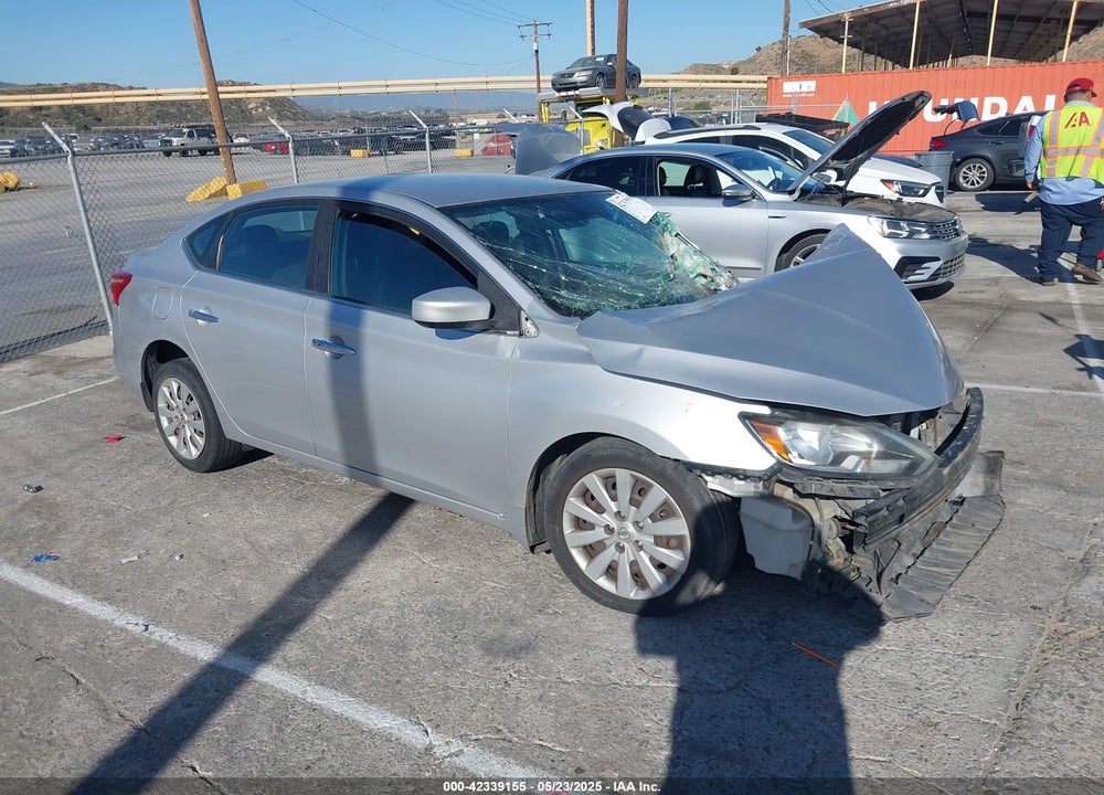 2017 NISSAN SENTRA SV VIN: 3N1AB7APXHL637742