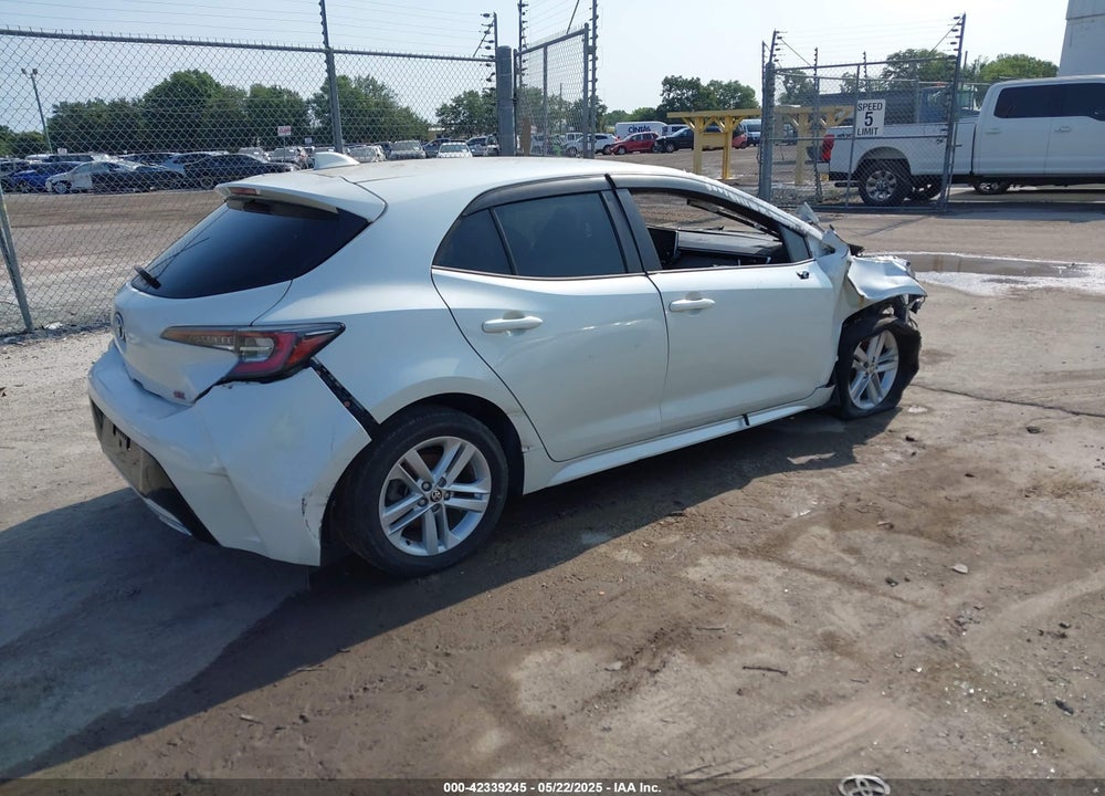 2019 TOYOTA COROLLA HATCHBACK VIN: JTNK4RBE3K3035221